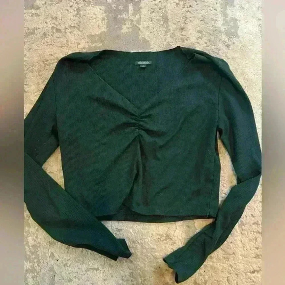Green Wild Fable Crop Top Large - Picture 1 of 3